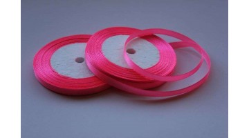 Атласная лента розовая, 6мм*23м