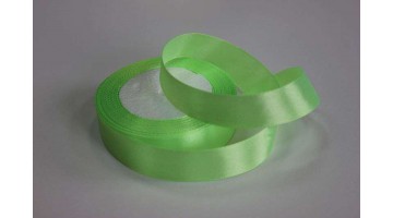Атласная лента салатовая, 25мм*23м