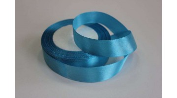 Атласная лента синяя, 25мм*23м