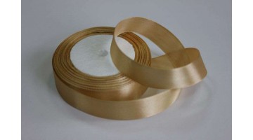 Атласная лента светло-бежевая, 25мм*23м