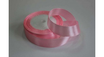 Атласная лента светло розовая, 25мм*23м