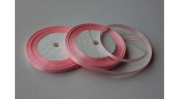 Атласная лента светло-розовая, 6мм*23м