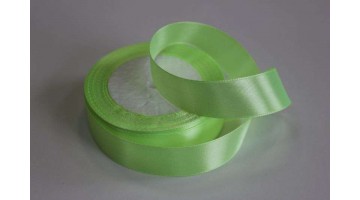 Атласная лента светло-салатовая, 25мм*23м