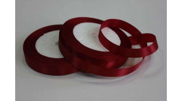 Атласная лента вишнёвая, 12мм*23м