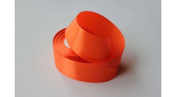 Атласная лента ярко-оранжевая, 50мм*23м