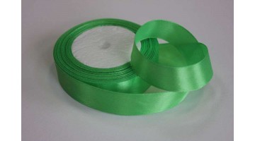Атласная лента зелёная, 25мм*23м