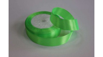 Атласная лента зелёное яблоко, 25мм*23м