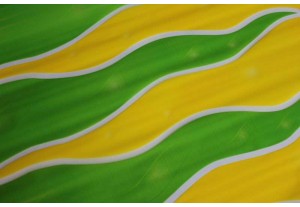 Плёнка с рисунком  Пламя NEW салатово-жёлтая 70см х 8м, рулон