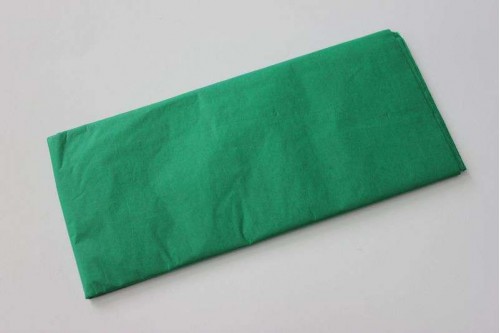 Бумага тишью 50*66см зелёная, 10 листов