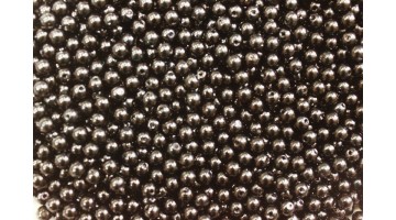 Бусины под жемчуг чёрные 6мм, (500 шт), 50 г 