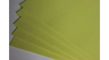 Фетр жёсткий лимонный 1мм, 41*49см, лист