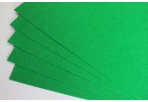 Фетр жёсткий зелёный 1мм, 41*49см, лист