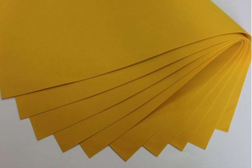 Фоамиран EVA ярко жёлтый 1мм, 50*50см, лист