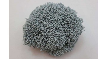 Тычинки матовые серые 2мм, 400 нитей