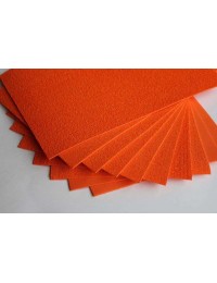 Махровый фоамиран оранжевый 2мм, 20*30см, лист