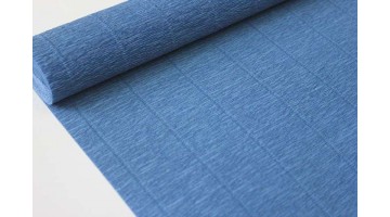 Гофрированная бумага 615 дымчато-синяя, рулон