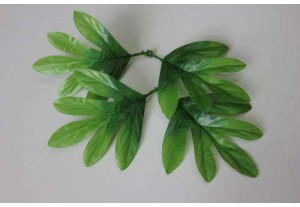 Искусственная зелень Лист хризантемы двойной 15см, шт