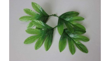 Искусственная зелень Лист хризантемы двойной 15см, шт