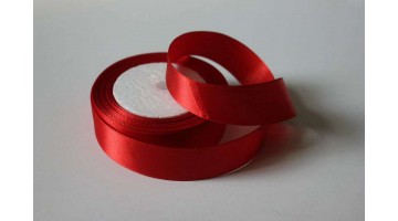 Атласная лента красная, 25мм*23м