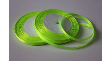 Атласная лента лимонная, 6мм*23м