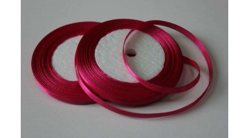 Атласная лента светло-малиновая, 6мм*23м