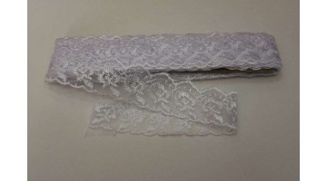 Кружево капрон белое, 45мм*13м  