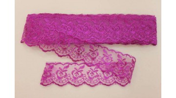 Кружево капрон розовое, 45мм*13м  