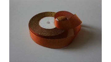 Парча оранж с золотом, 25мм*23м