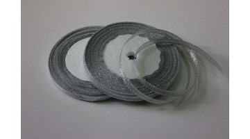 Парча серебро, 6мм*23м