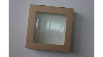 Крафт коробка с крышкой 20*20*5, шт