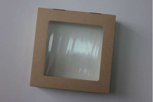 Крафт коробка с крышкой 20*20*5, шт