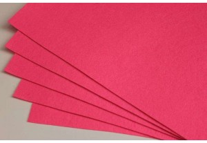 Фетр жёсткий ярко-розовый 1мм, 41*49см, лист
