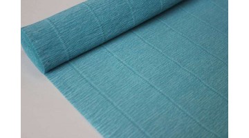 Гофрированная бумага 17Е/3 лазурная, рулон