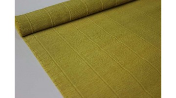 Гофрированная бумага 579 жёлтая горчица, рулон