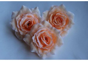 Головка Розы бело-розовая D 13см, шт