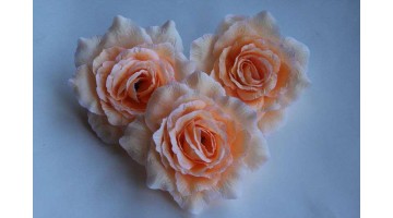 Головка Розы бело-розовая D 13см, шт