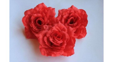 Головка Розы красная D 13см, шт