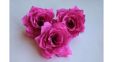 Головка Розы мелкой малиновая D 7см, шт