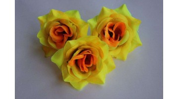 Головка Розы мелкой жёлтая D 7см, шт