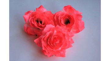 Головка Розы розовая D 13см, шт