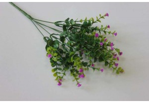 Искусственная зелень Брусничник цветущий сиреневый 25см, шт