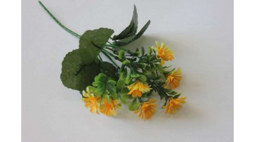 Искусственные цветы Букет полевых цветов Ромашки жёлтые 20см, шт