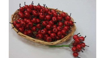 Яблочки красные вставка, связка 12 шт