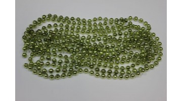 Бусы на ёлку салатовые 4 м, шт