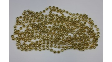 Бусы на ёлку золото 4 м, шт