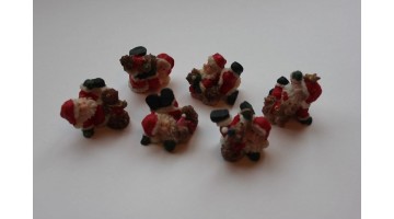 Новогодний декор Дед Мороз 3см, шт