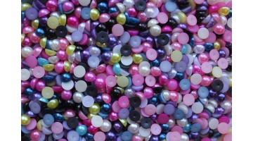 Полубусины под жемчуг ассорти 8мм, (440 шт), 50 г 