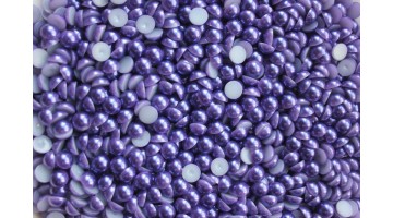 Полубусины под жемчуг фиолетовые 6мм, (990 шт), 50 г 