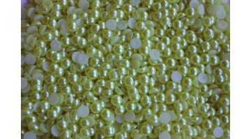 Полубусины под жемчуг жёлтые 8мм, (440 шт), 50 г 