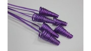 Ветка декоративная (curly cone) фиолетовая 65см, шт